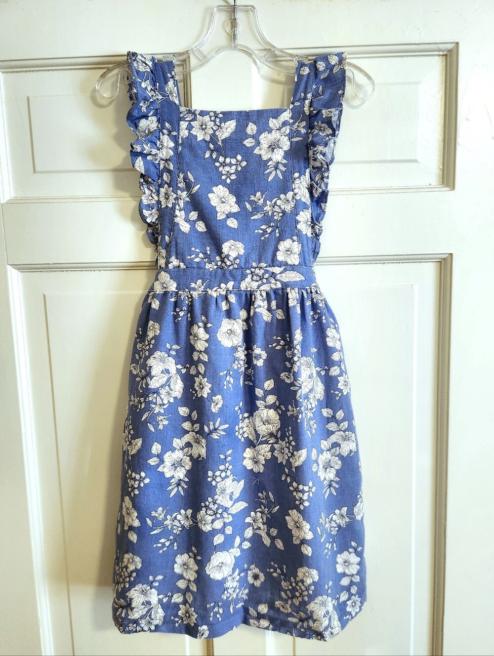 💙La Coqueta💙 - Blue/White Floral Pinafore Dress